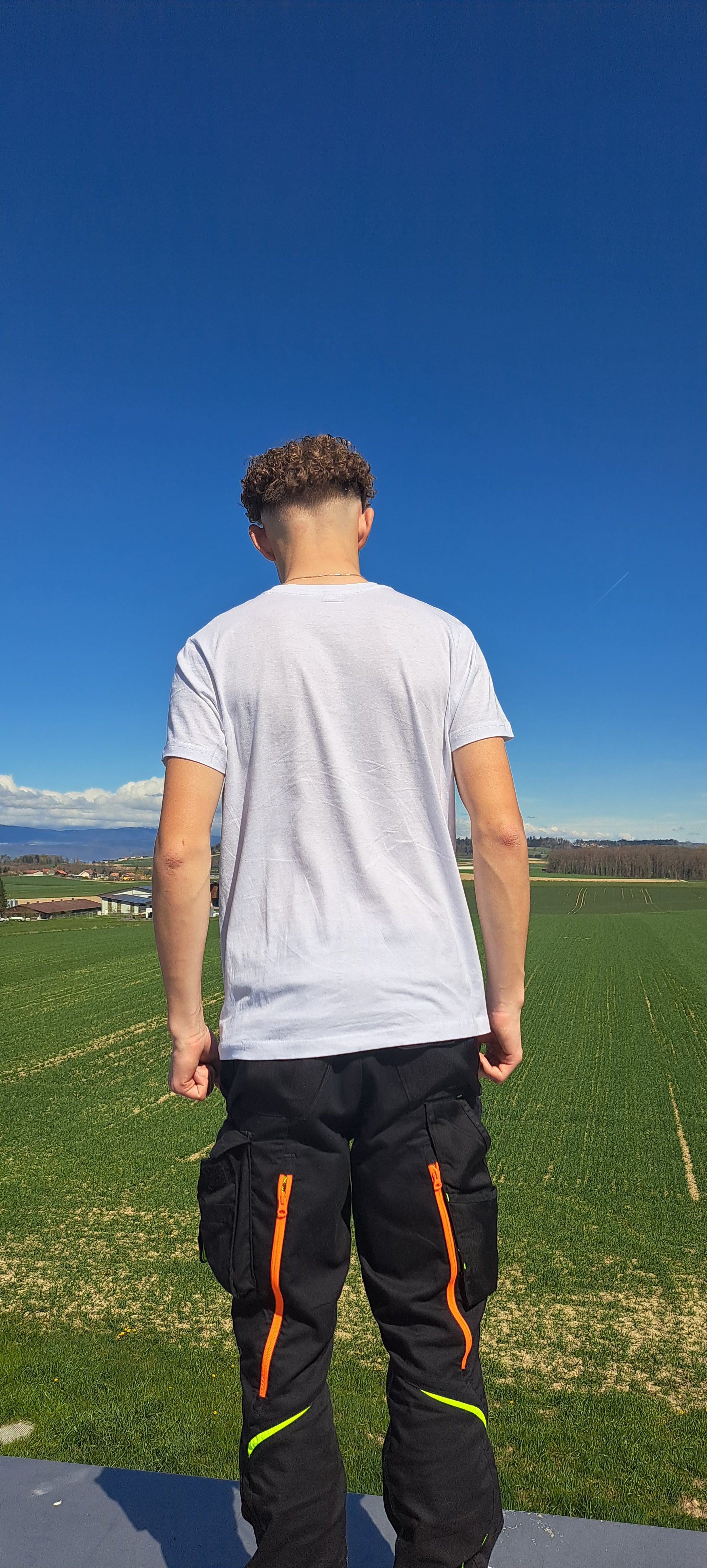 T-shirt Blanc Grip & Go | Logo Simple