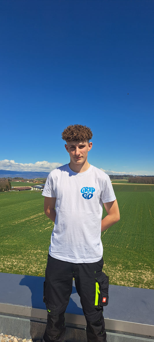 T-shirt manche court (logo simple) - Grip & Go / 100% confort, légère et qualité