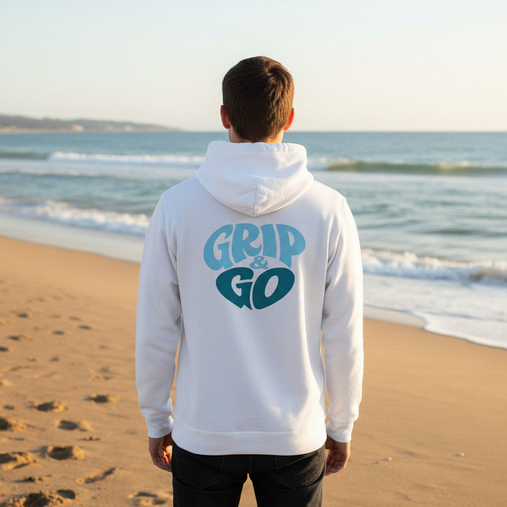 Pull à capuche (logo double) - Grip & Go / 100% confort, légère et qualité