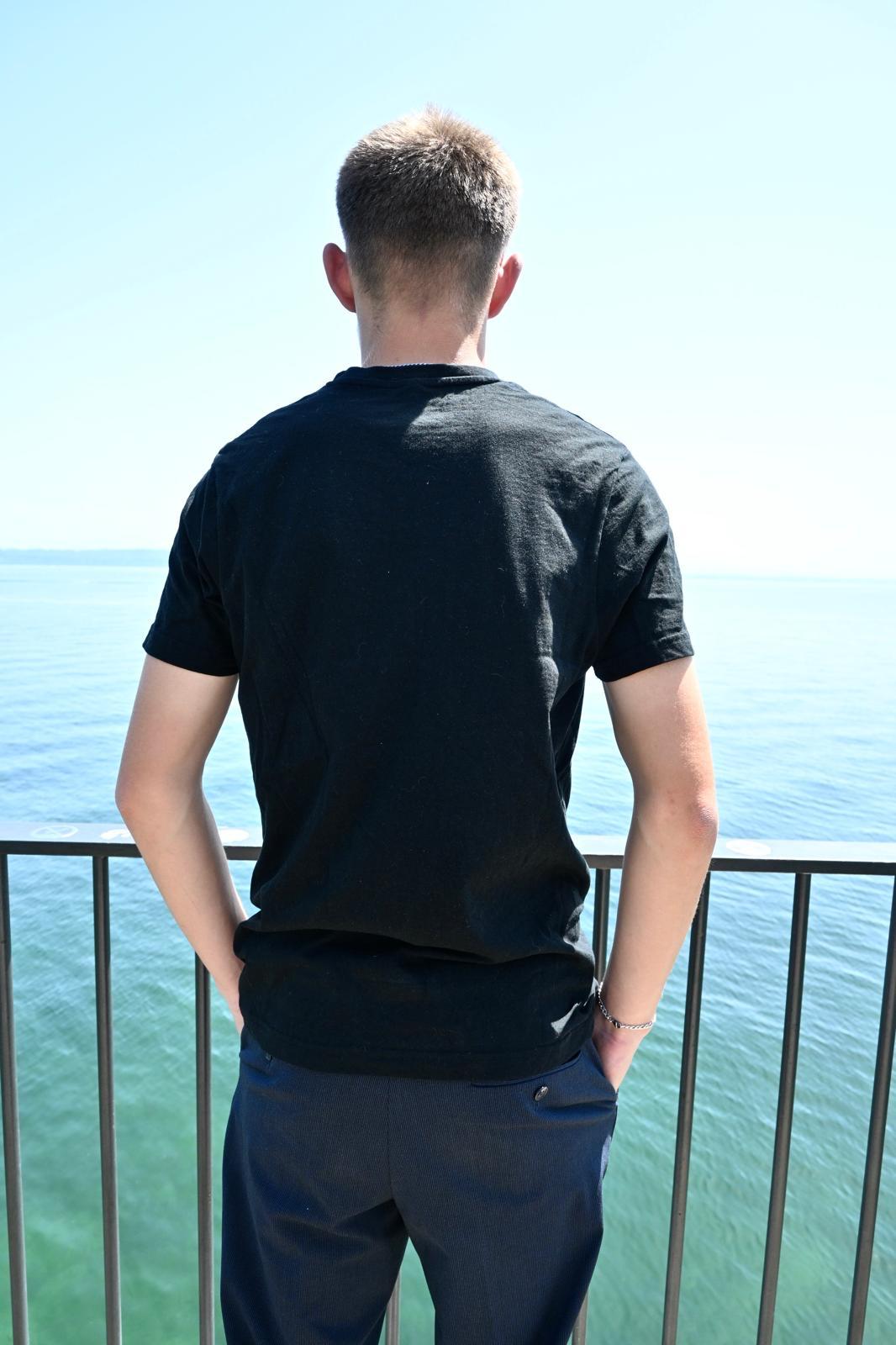 T-shirt Noir Grip & Go | Logo Simple