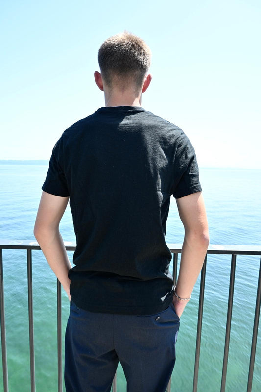 T-shirt noir (logo simple) - Grip &  go