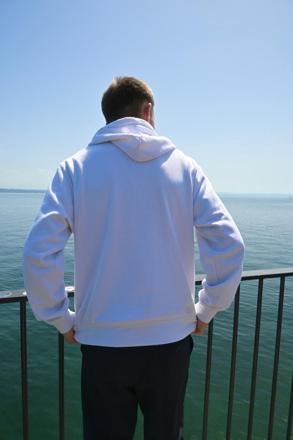 White Hoodie (simple logo) - Grip & Go