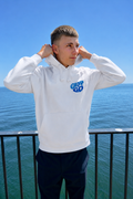 White Hoodie (double logo) - Grip & Go